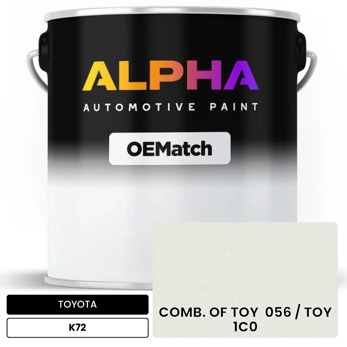 TOYOTA COMB. OF TOY  056 / TOY  1C0 K72 OEMatch Basecoat