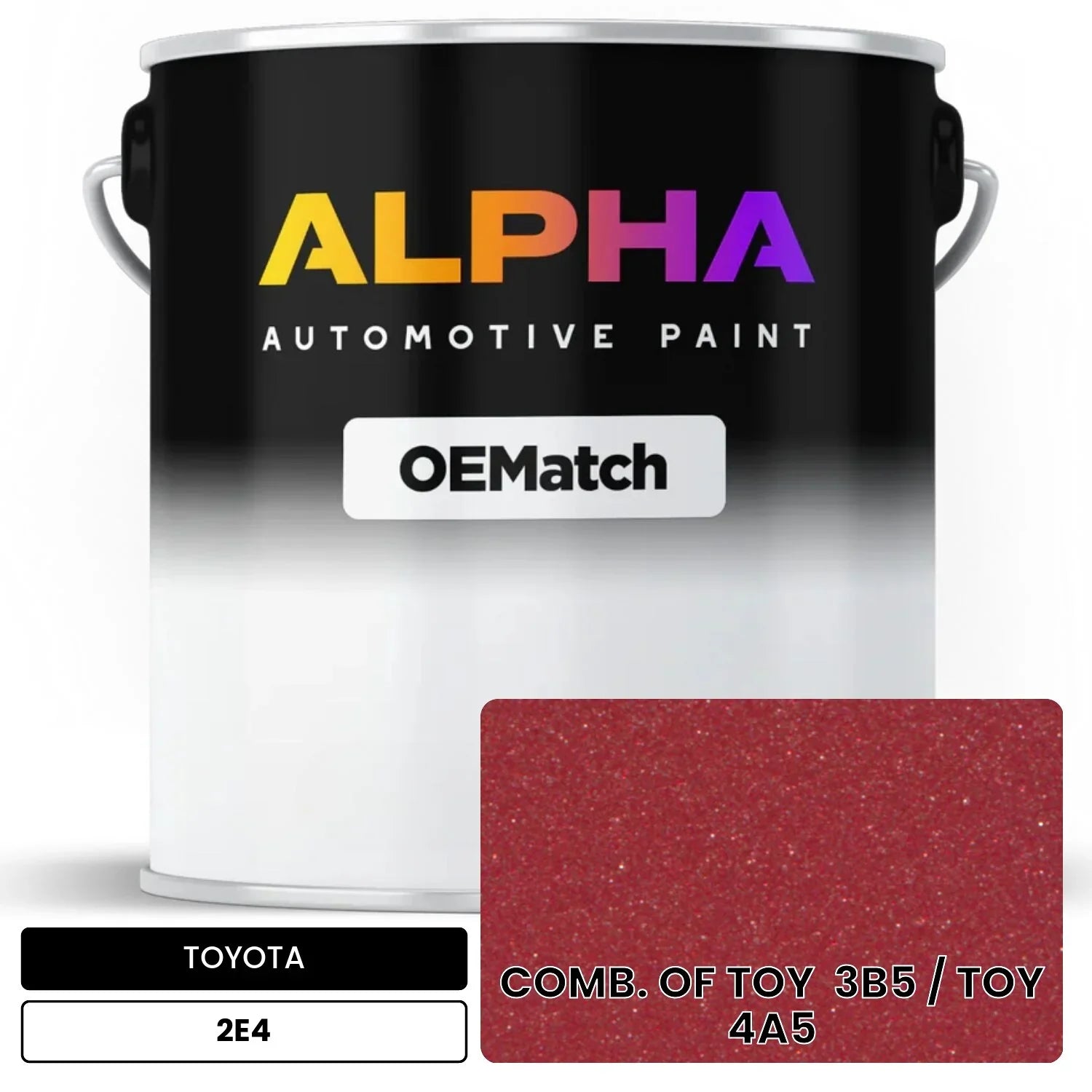 TOYOTA COMB. OF TOY  3B5 / TOY  4A5 2E4 OEMatch Basecoat