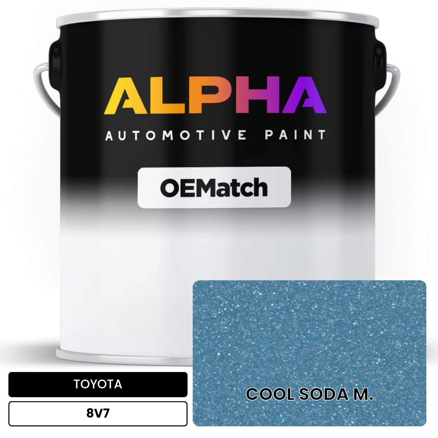 TOYOTA COOL SODA M. 8V7 OEMatch Basecoat