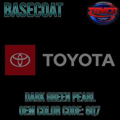 Toyota Dark Green Pearl | 6Q7 | 1998-2005 | OEM Basecoat - The Spray Source - Tamco Paint Manufacturing