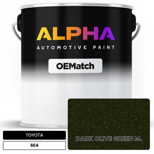 TOYOTA DARK OLIVE GREEN M. 6E4 OEMatch Basecoat