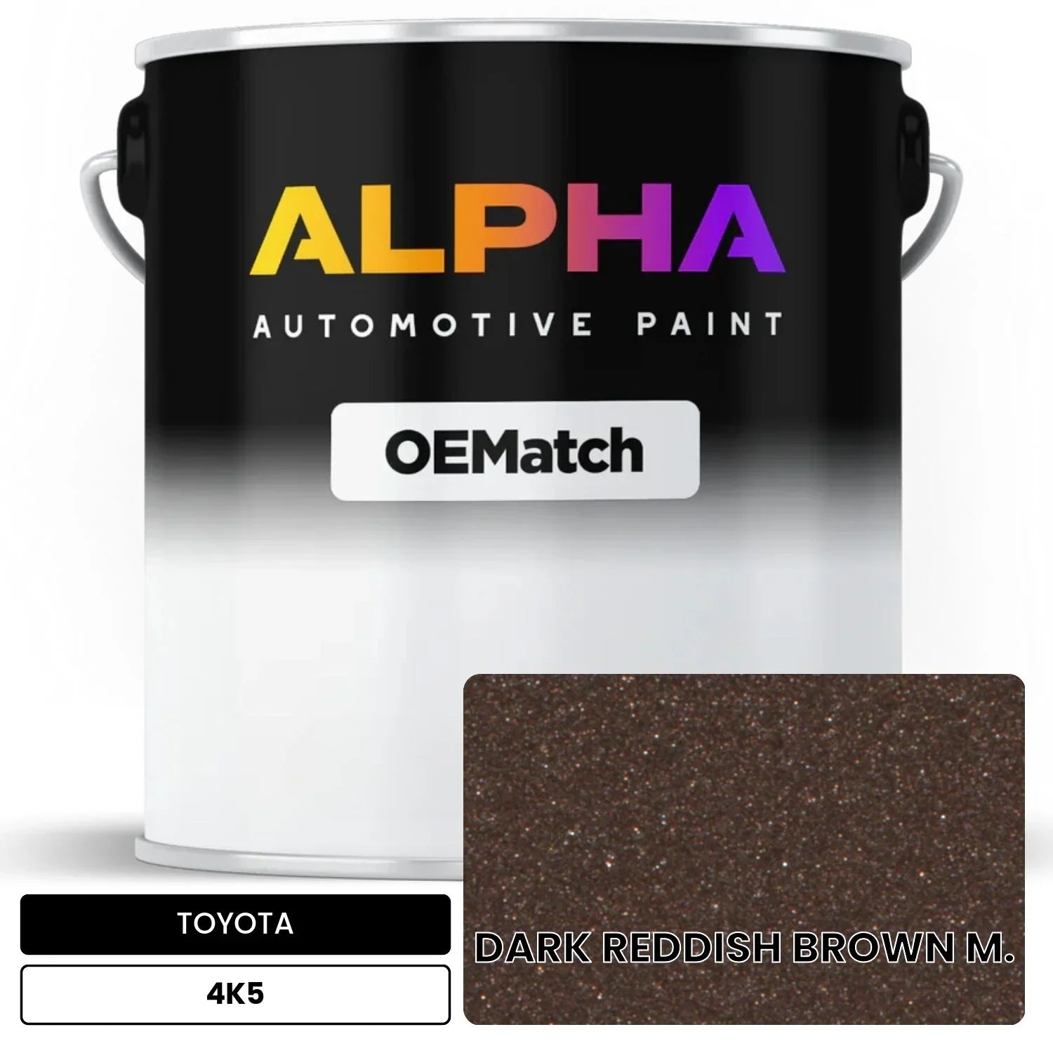 TOYOTA DARK REDDISH BROWN M. 4K5 OEMatch Basecoat
