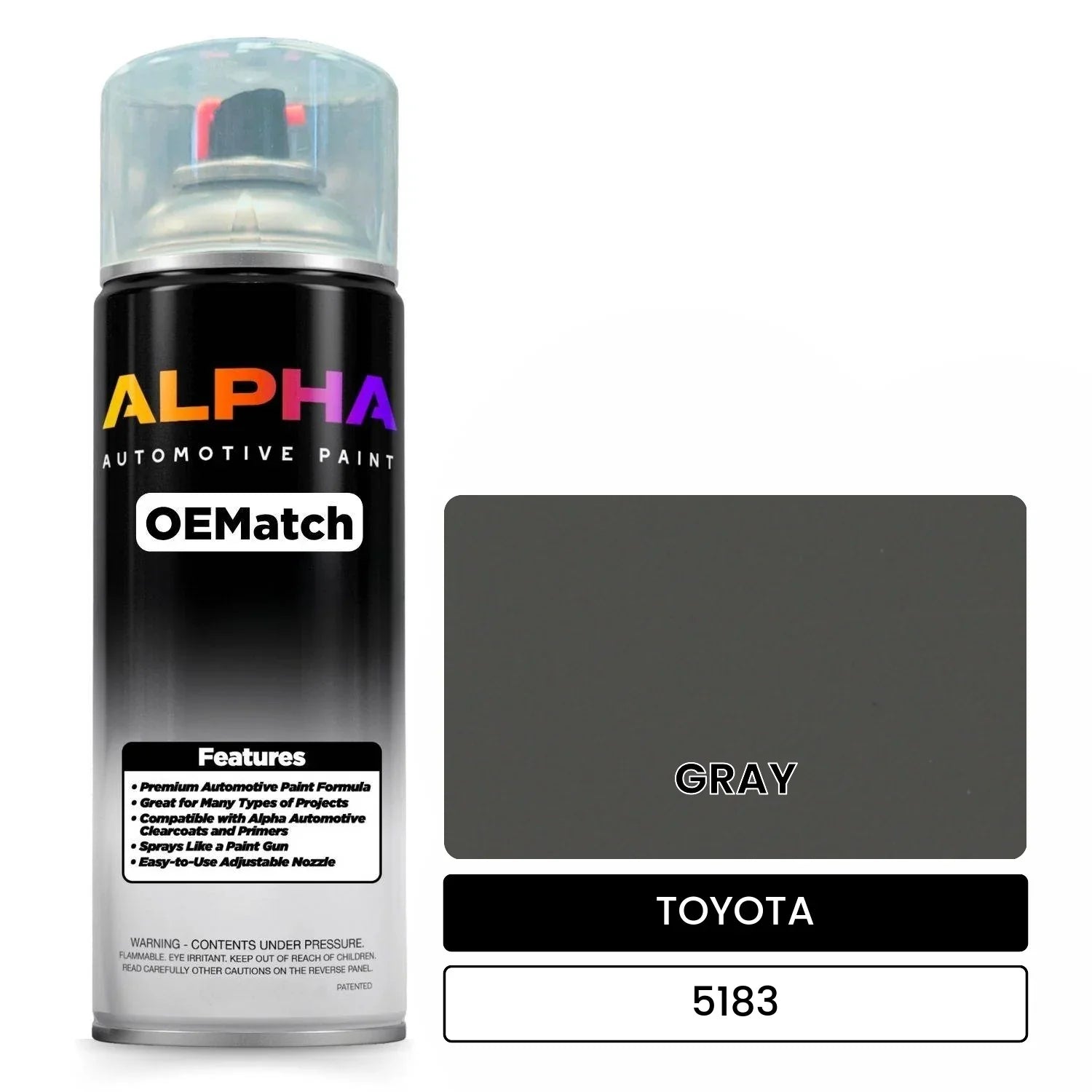 TOYOTA GRAY 5183 OEMatch Spraycan