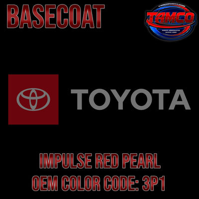 Toyota Impulse Red Pearl | 3P1 | 2001-2008 | OEM Basecoat - The Spray Source - Tamco Paint Manufacturing