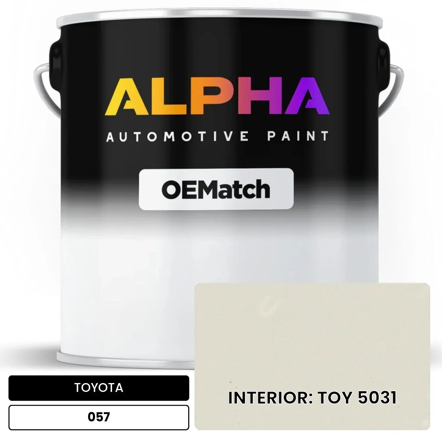 TOYOTA INTERIOR: TOY 5031 057 OEMatch Basecoat