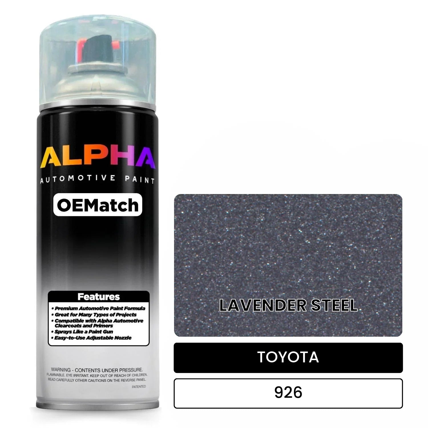 TOYOTA LAVENDER STEEL 926 OEMatch Spraycan