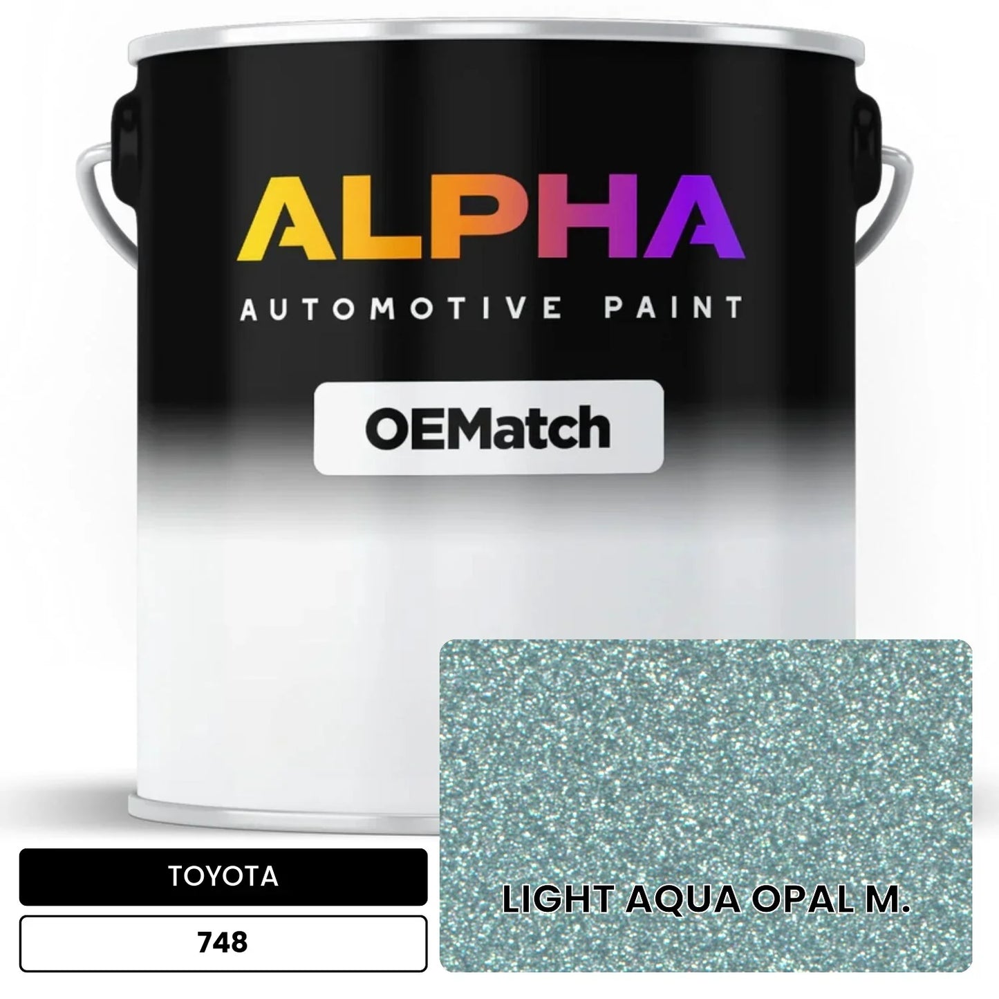 TOYOTA LIGHT AQUA OPAL M. 748 OEMatch Basecoat