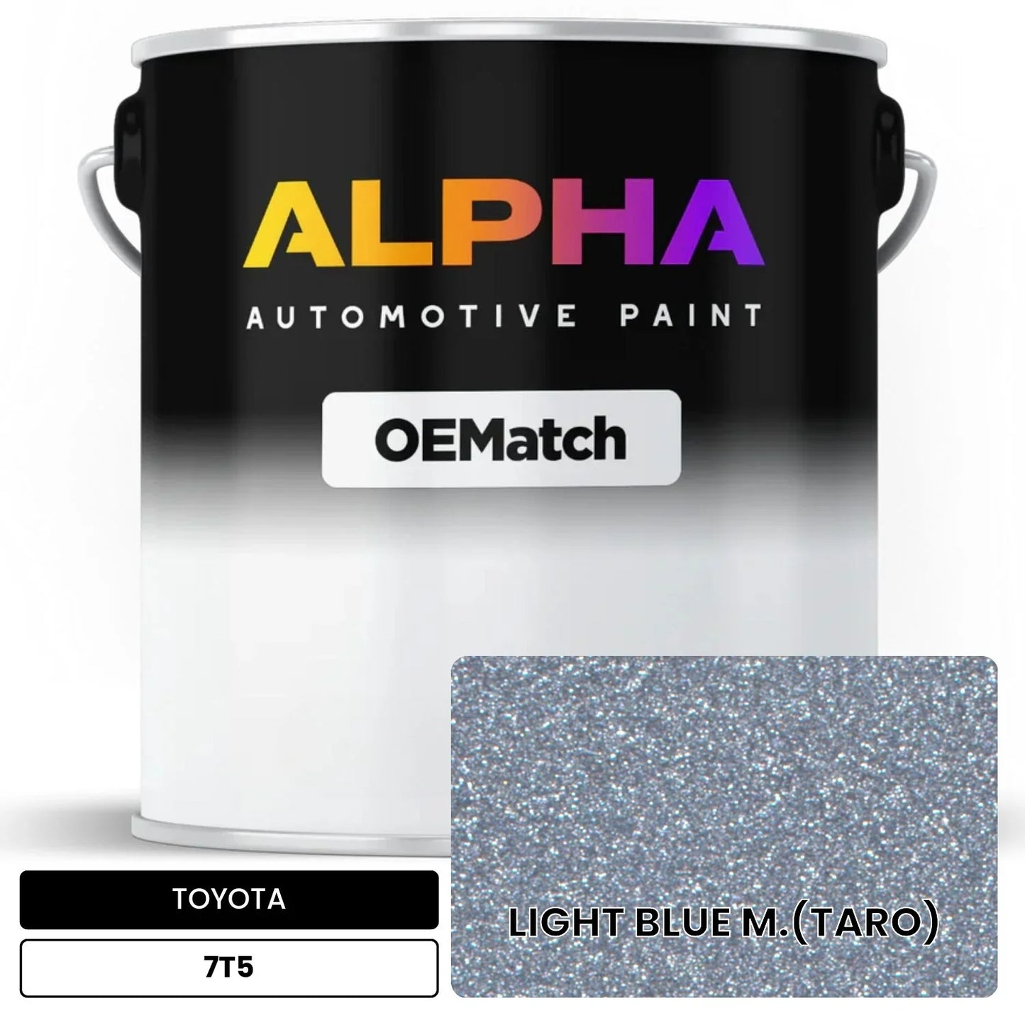 TOYOTA LIGHT BLUE M.(TARO) 7T5 OEMatch Basecoat