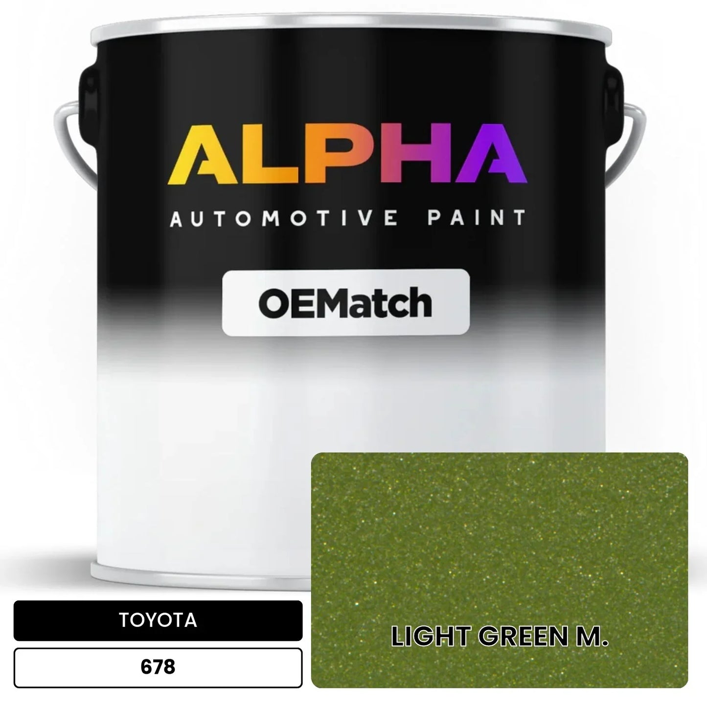 TOYOTA LIGHT GREEN M. 678 OEMatch Basecoat