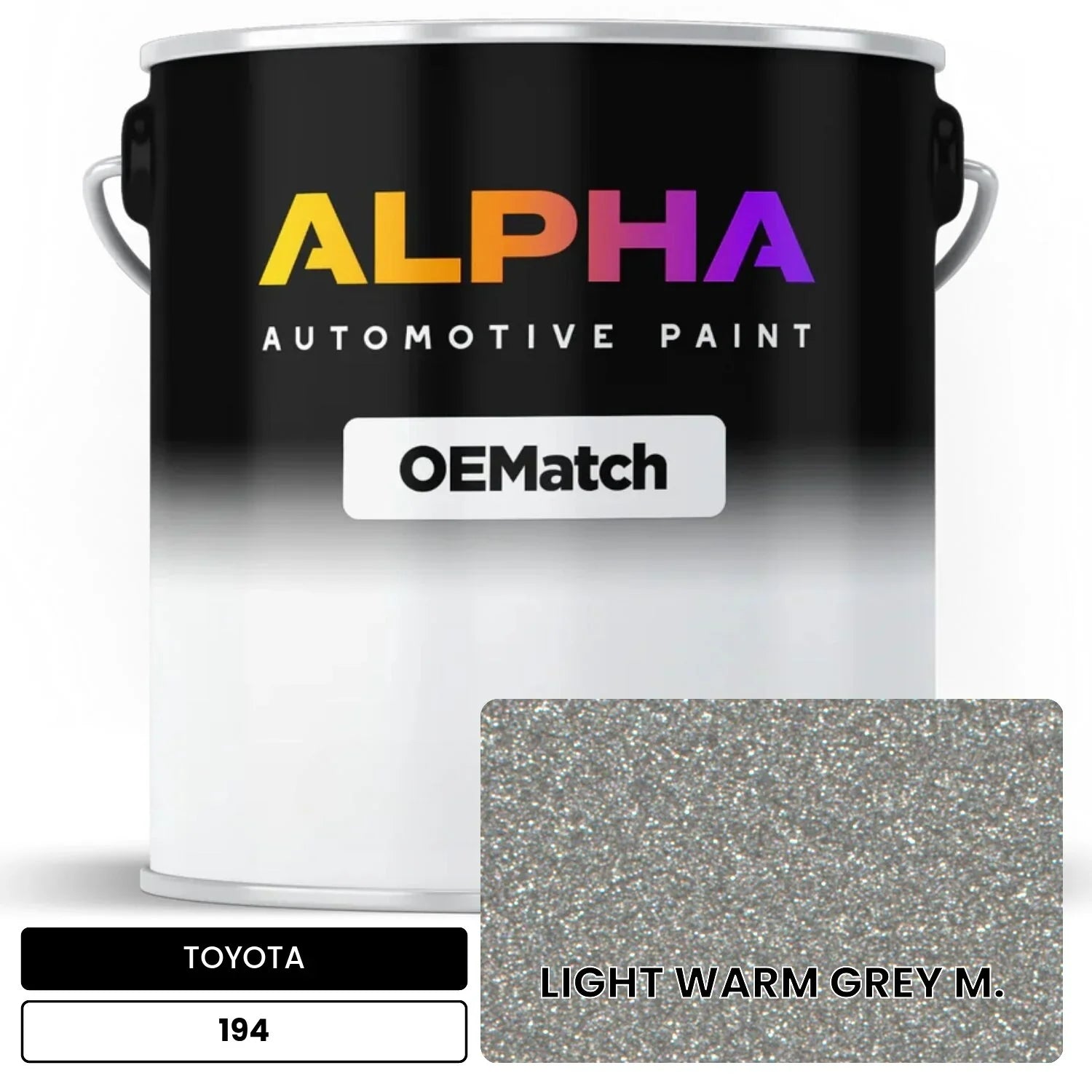 TOYOTA LIGHT WARM GREY M. 194 OEMatch Basecoat