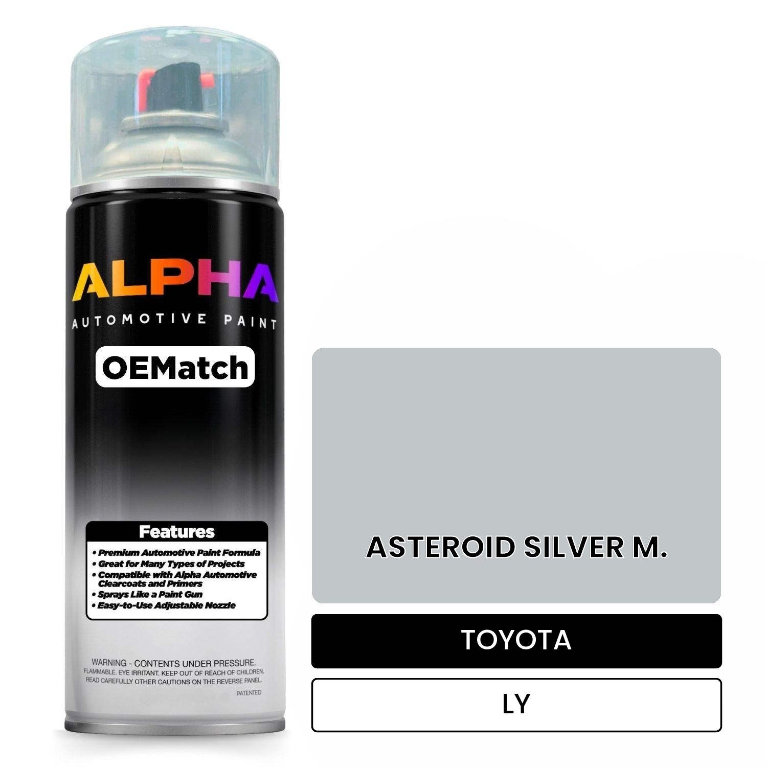 TOYOTA ASTEROID SILVER M. LY OEMatch Spraycan