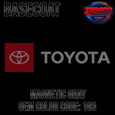 Toyota Magnetic Gray | 1G3 | 2007-2023 | OEM Basecoat - The Spray Source - Tamco Paint Manufacturing