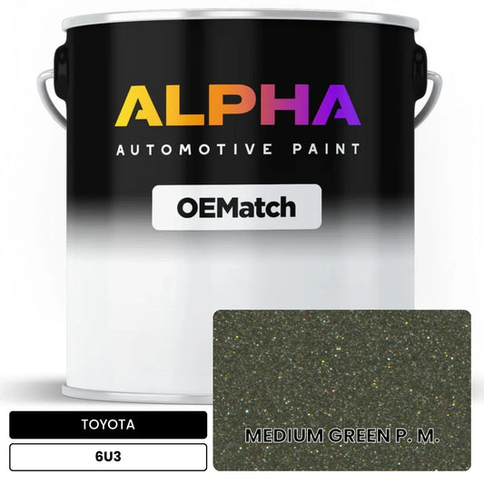 TOYOTA MEDIUM GREEN P. M. 6U3 OEMatch Basecoat
