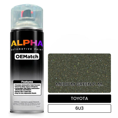 TOYOTA MEDIUM GREEN P. M. 6U3 | OEMatch Automotive Spraycan