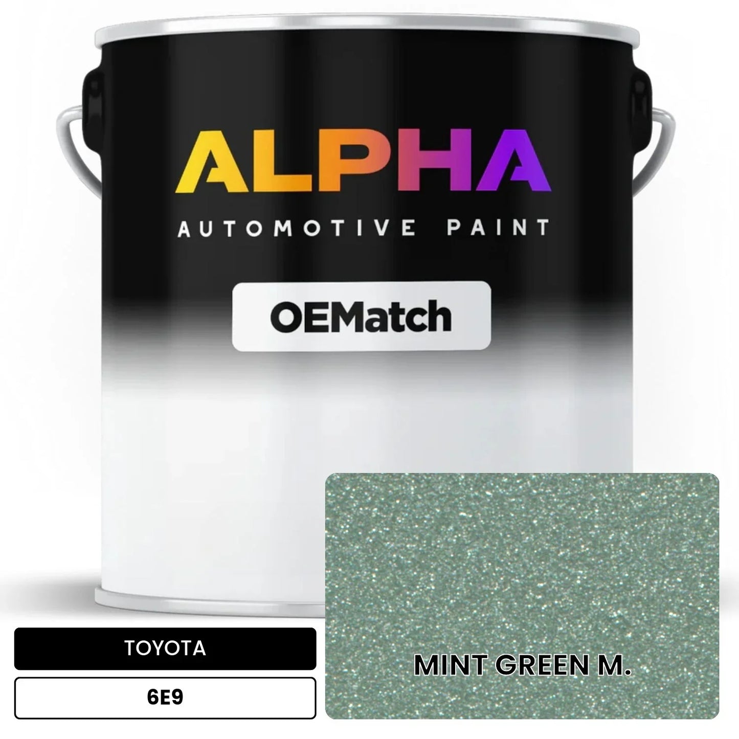 TOYOTA MINT GREEN M. 6E9 OEMatch Basecoat