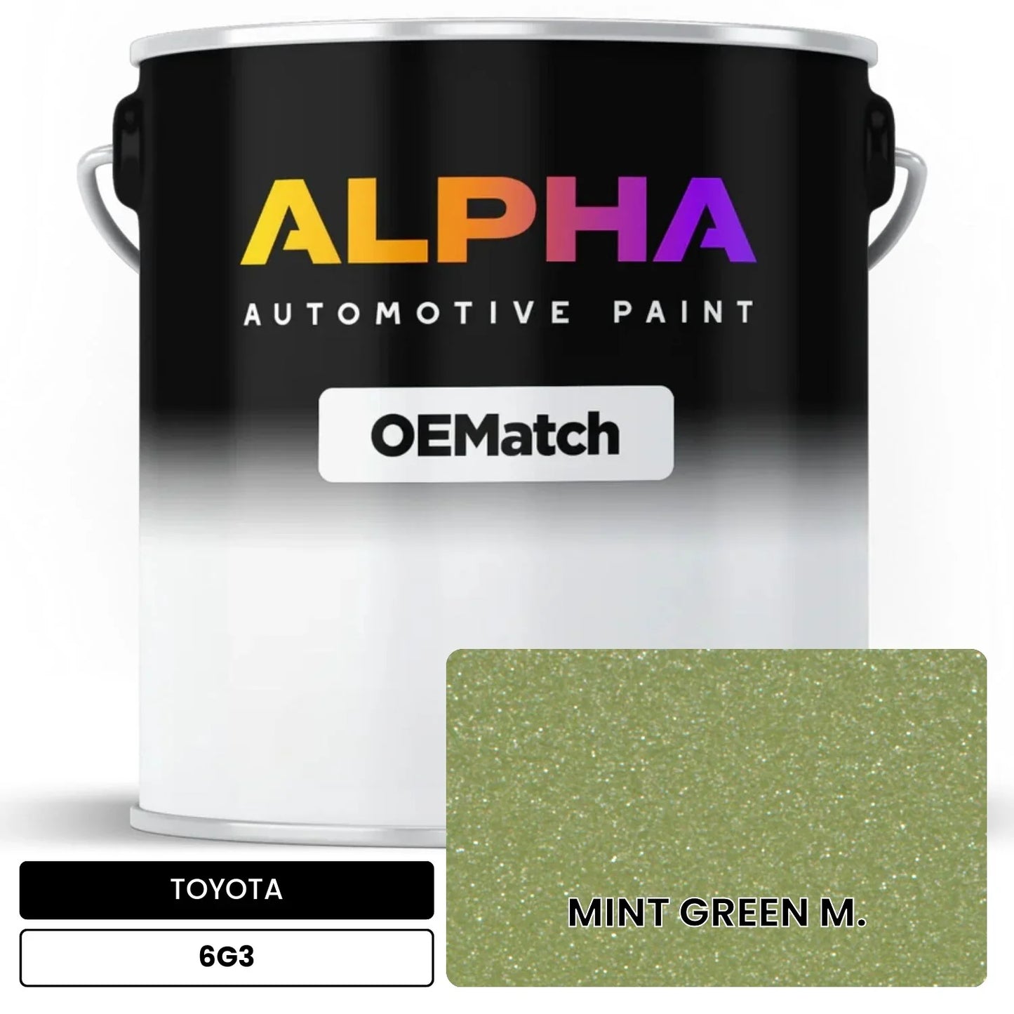 TOYOTA MINT GREEN M. 6G3 OEMatch Basecoat