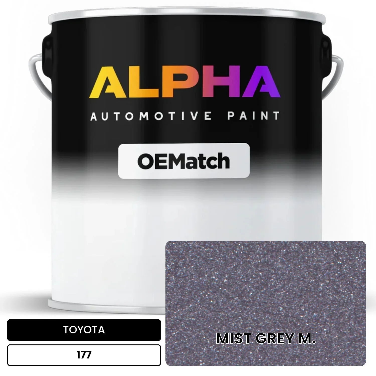 TOYOTA MIST GREY M. 177 OEMatch Basecoat