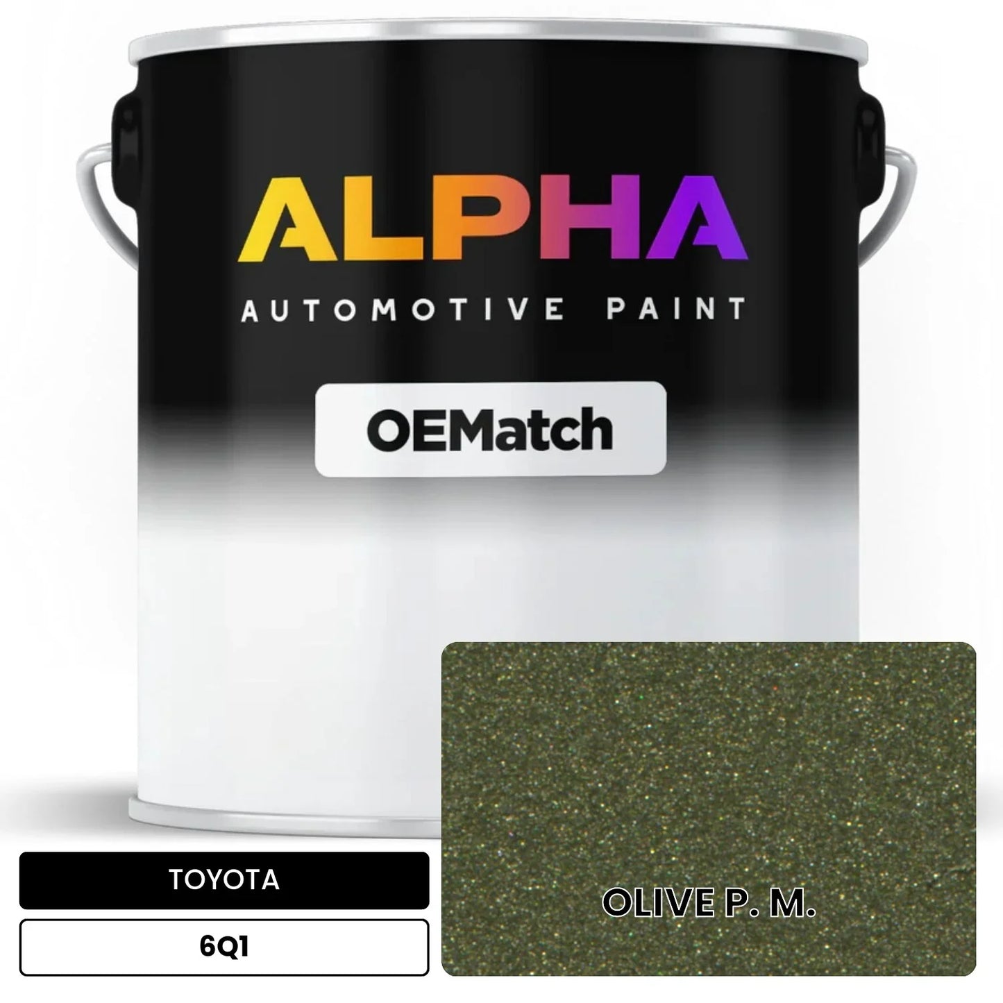 TOYOTA OLIVE P. M. 6Q1 OEMatch Basecoat
