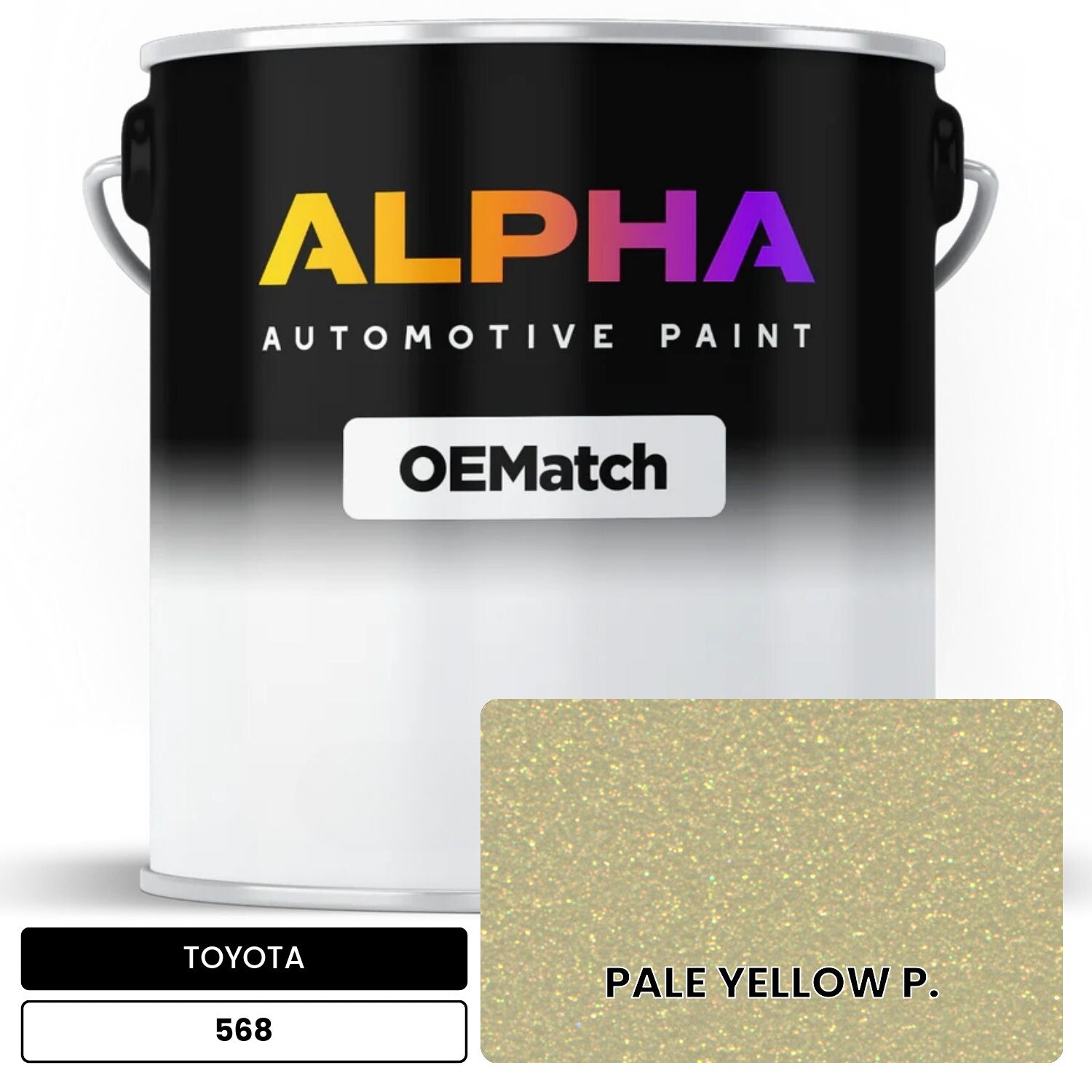 TOYOTA PALE YELLOW P. 568 OEMatch Basecoat