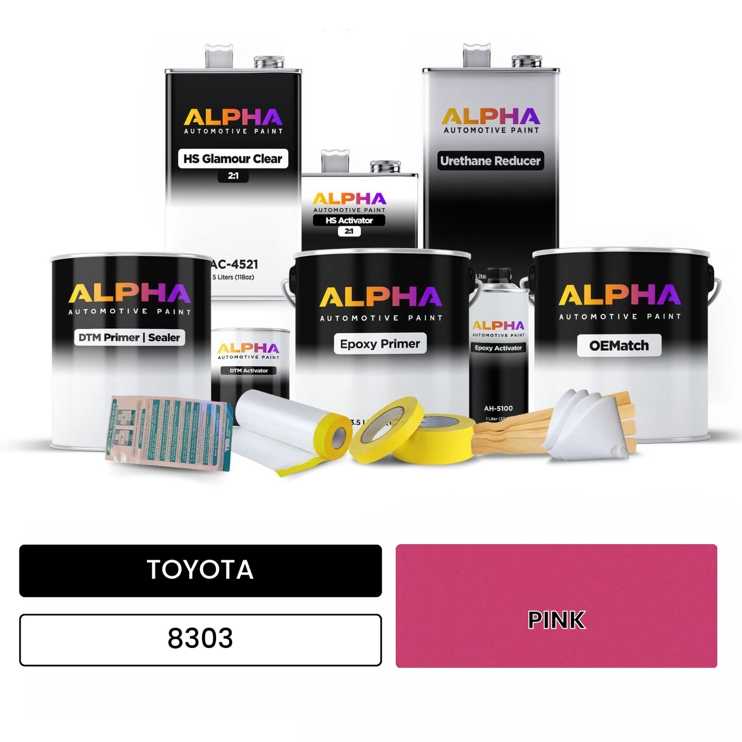 TOYOTA PINK 8303 OEMatch Vehicle Paint Kit