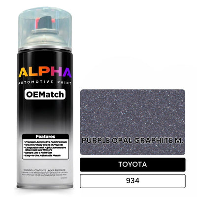 TOYOTA PURPLE OPAL GRAPHITE M. 934 | OEMatch Automotive Spraycan