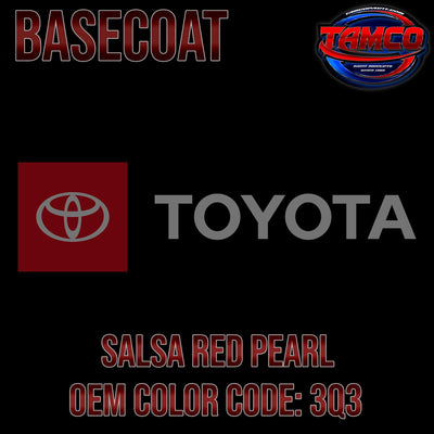 Toyota Salsa Red Pearl | 3Q3 | 2002-2023 | OEM Basecoat - The Spray Source - Tamco Paint Manufacturing