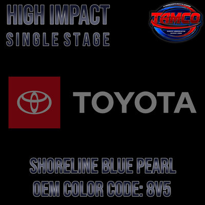 Toyota Shoreline Blue Pearl | 8V5 | 2010-2022 | OEM High Impact Single Stage - The Spray Source - Tamco Paint Manufacturing
