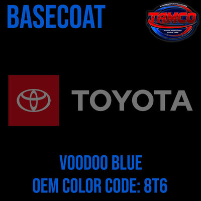 Toyota Voodoo Blue | 8T6 | 2007-2021 | OEM Basecoat - The Spray Source - Tamco Paint Manufacturing