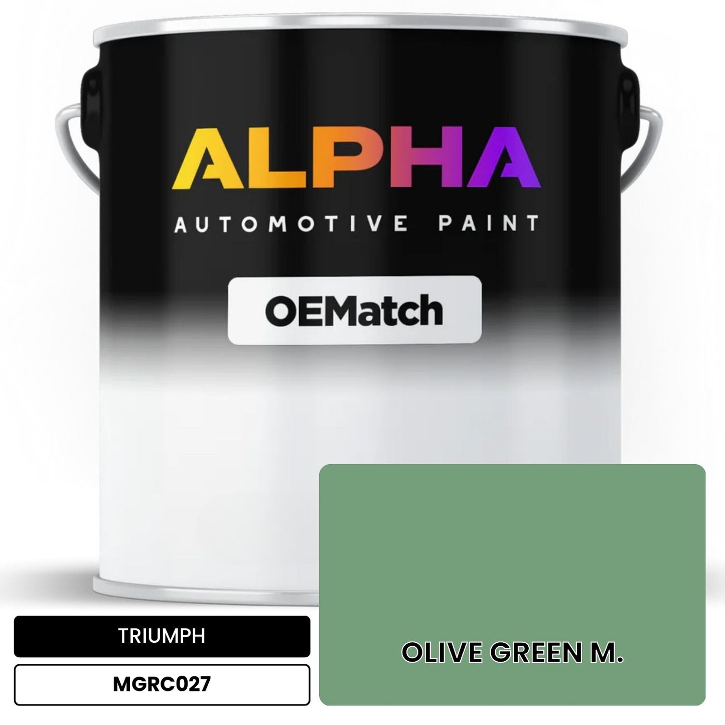 TRIUMPH OLIVE GREEN M. MGRC027 OEMatch Basecoat