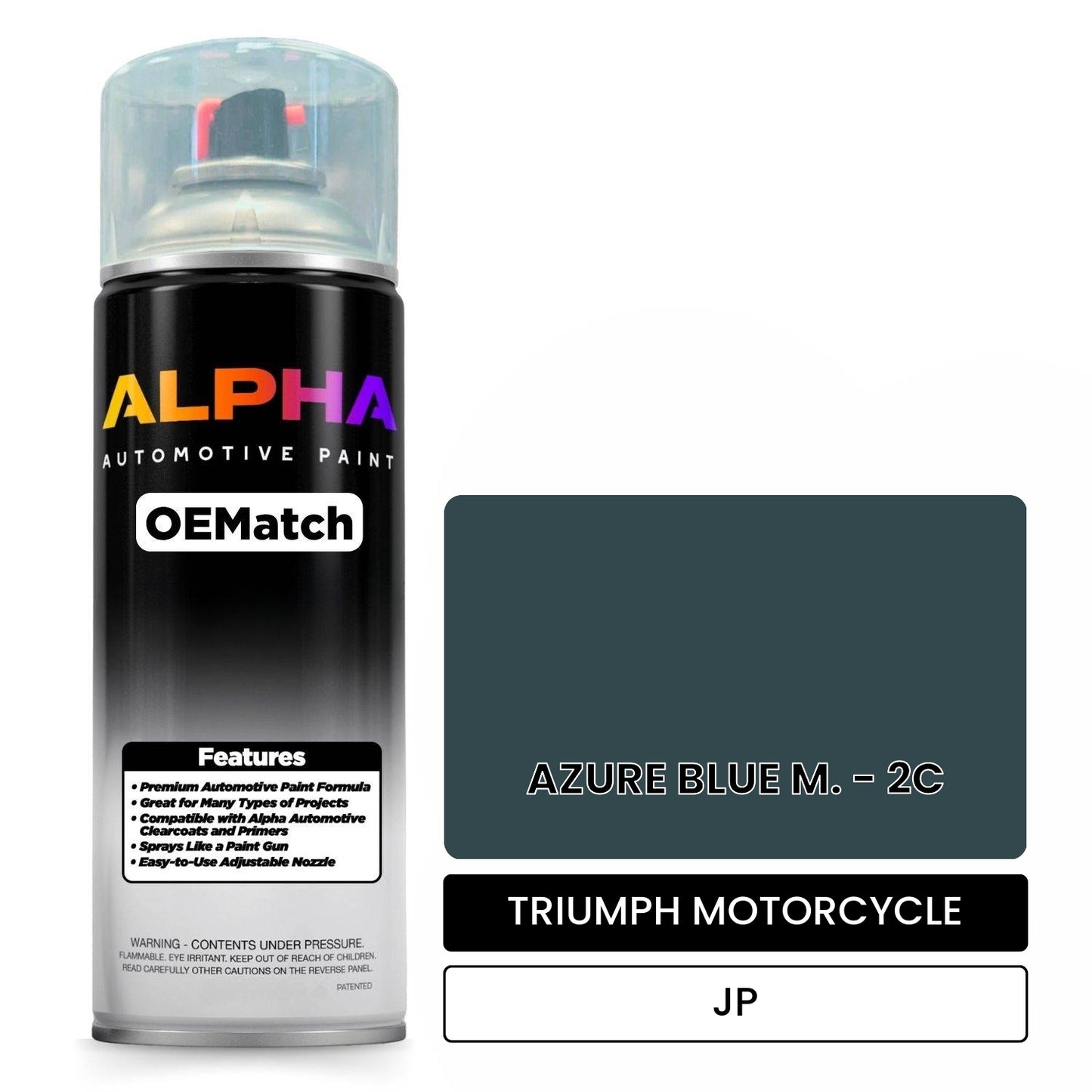 TRIUMPH MOTORCYCLE AZURE BLUE M. - 2C JP OEMatch Spraycan