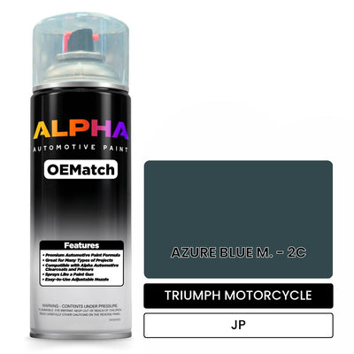 TRIUMPH MOTORCYCLE AZURE BLUE M. - 2C JP | OEMatch Automotive Spraycan