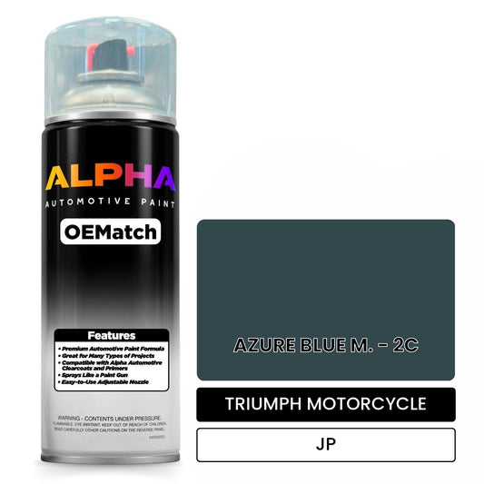 TRIUMPH MOTORCYCLE AZURE BLUE M. - 2C JP OEMatch Spraycan