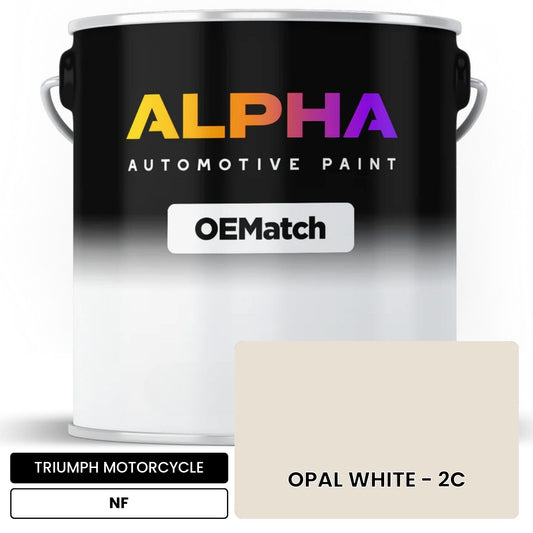 TRIUMPH MOTORCYCLE OPAL WHITE - 2C NF OEMatch Basecoat