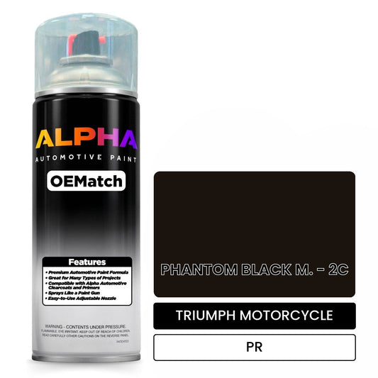 TRIUMPH MOTORCYCLE PHANTOM BLACK M. - 2C PR OEMatch Spraycan
