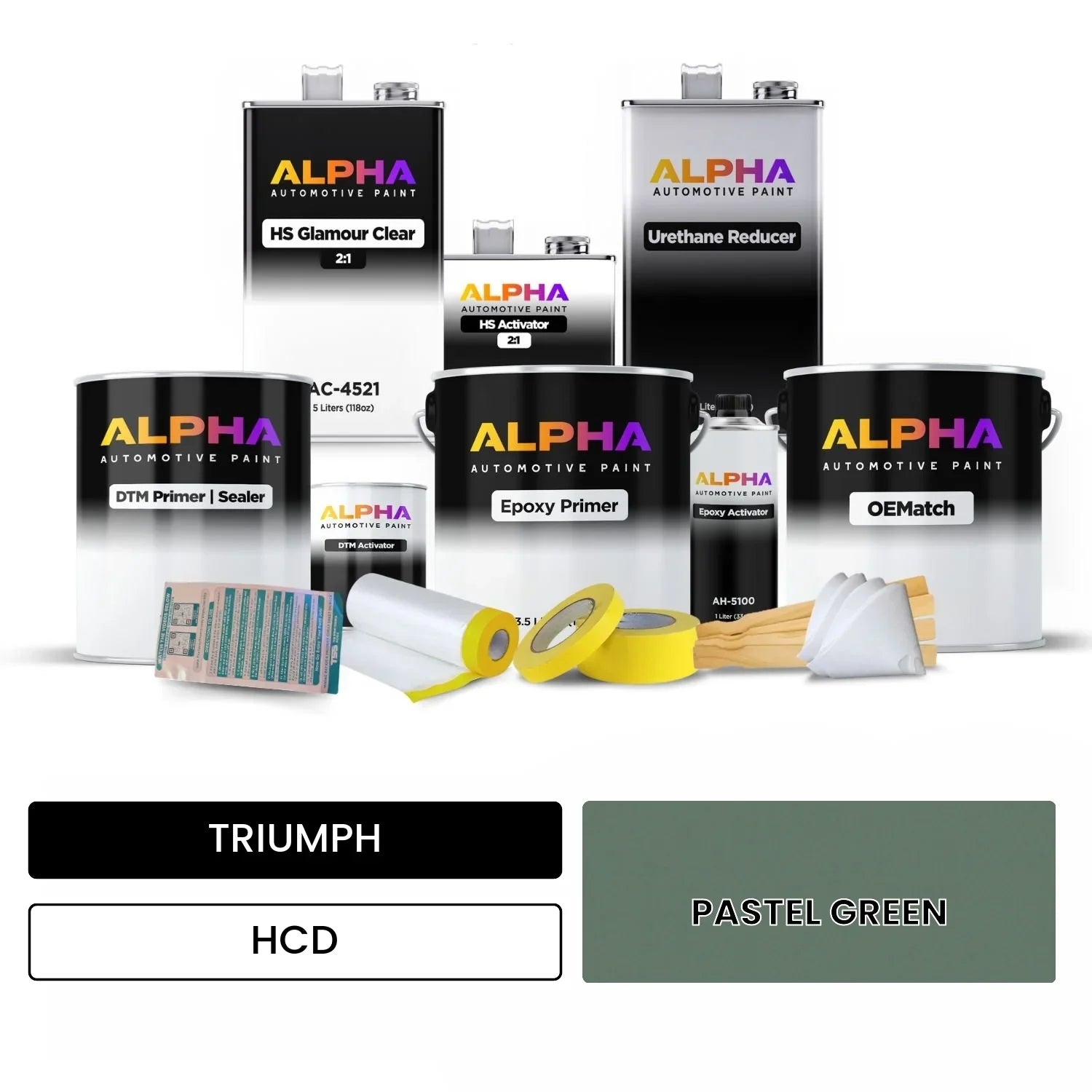 TRIUMPH PASTEL GREEN HCD OEMatch Vehicle Paint Kit