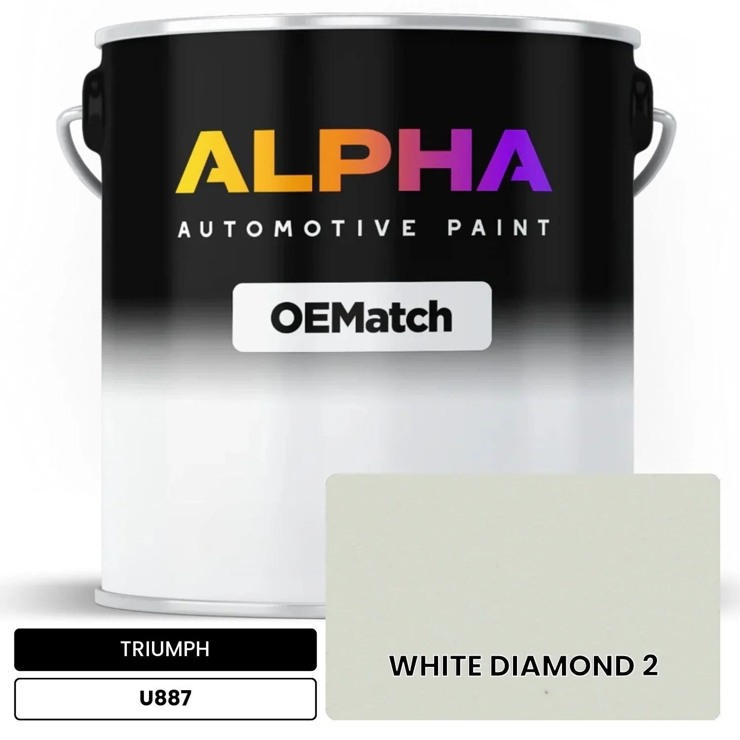 TRIUMPH WHITE DIAMOND 2 U887 OEMatch Basecoat