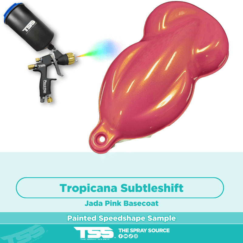 Tropicana Subtleshift Pre-Sprayed Speedshape Paint Sample (Jada Pink Ground Coat) - The Spray Source - Alpha Pigments