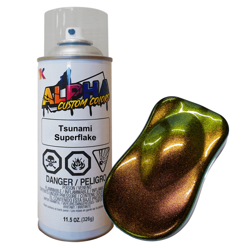 Alpha Pigments Tsunami Superflake Pearl Spray Can Midcoat - The Spray Source - The Spray Source Affordable Auto Paint Supplies