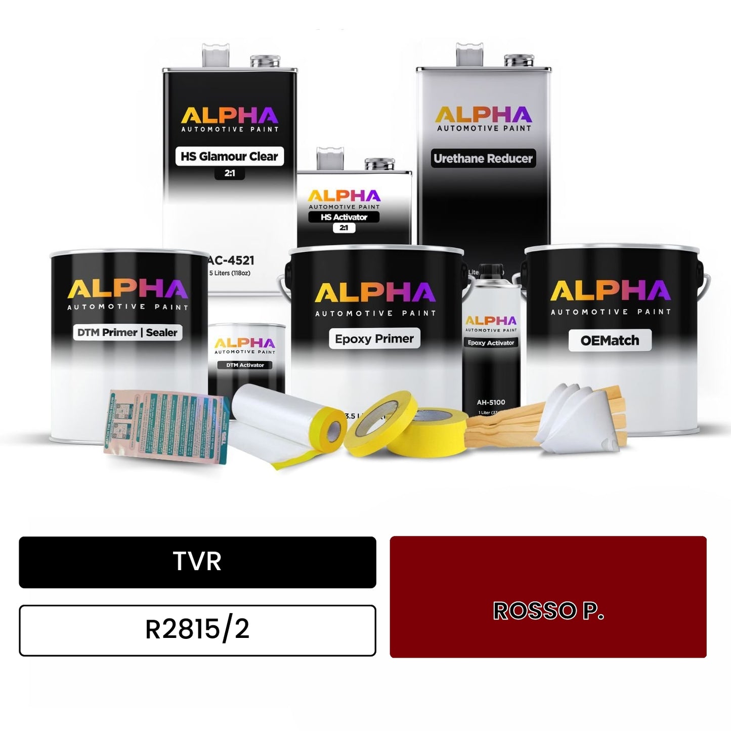 TVR ROSSO P. R2815/2 OEMatch Vehicle Paint Kit
