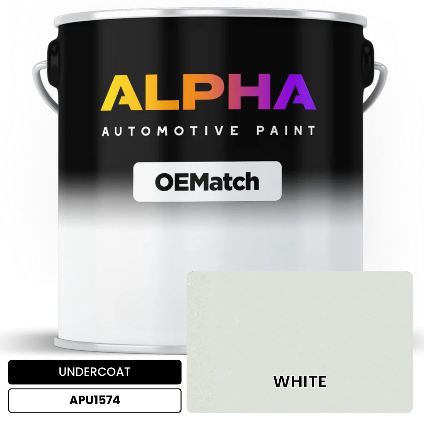 APAPU1574 WHITE OEMatch Automotive Undercoat