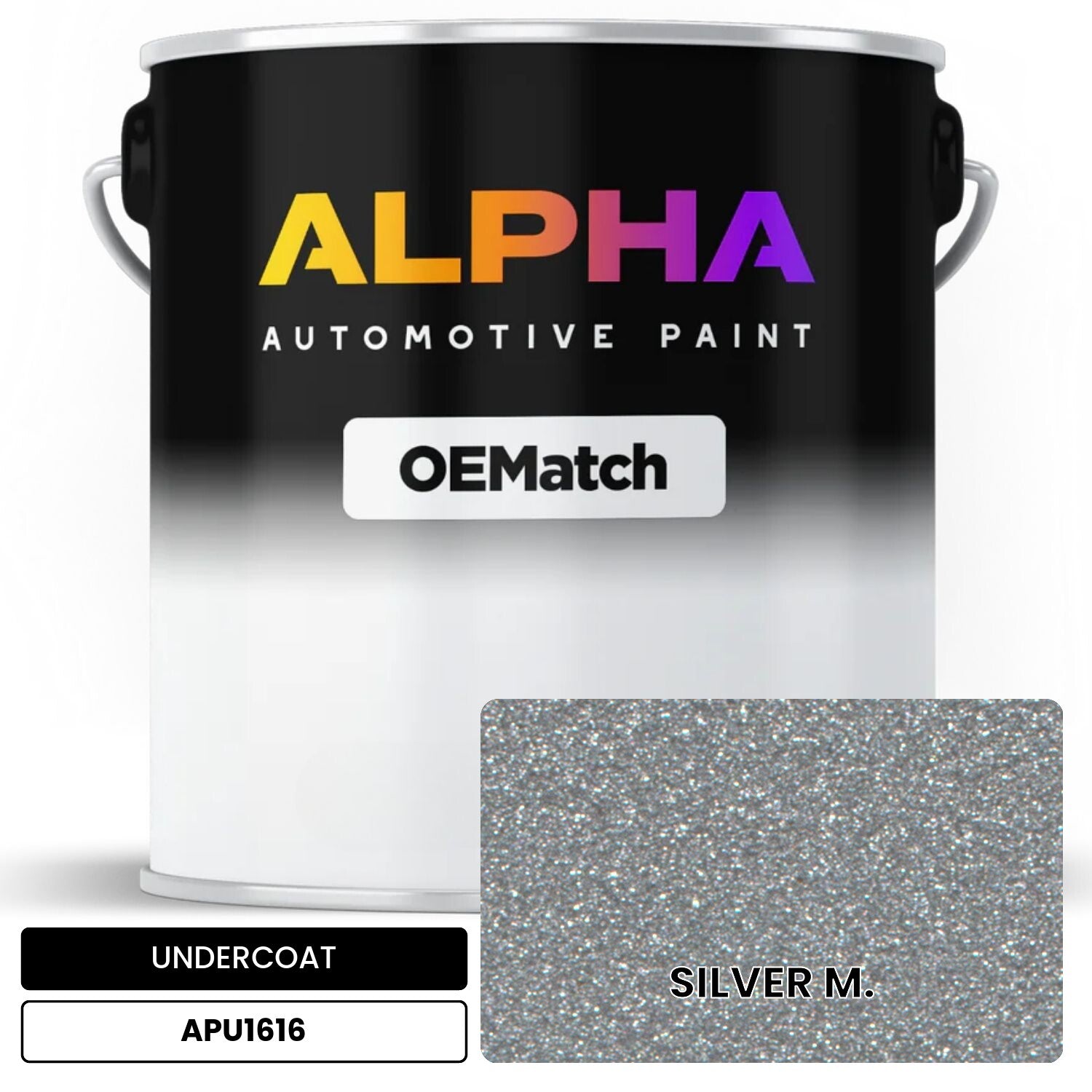 APAPU1616 SILVER M. OEMatch Automotive Undercoat