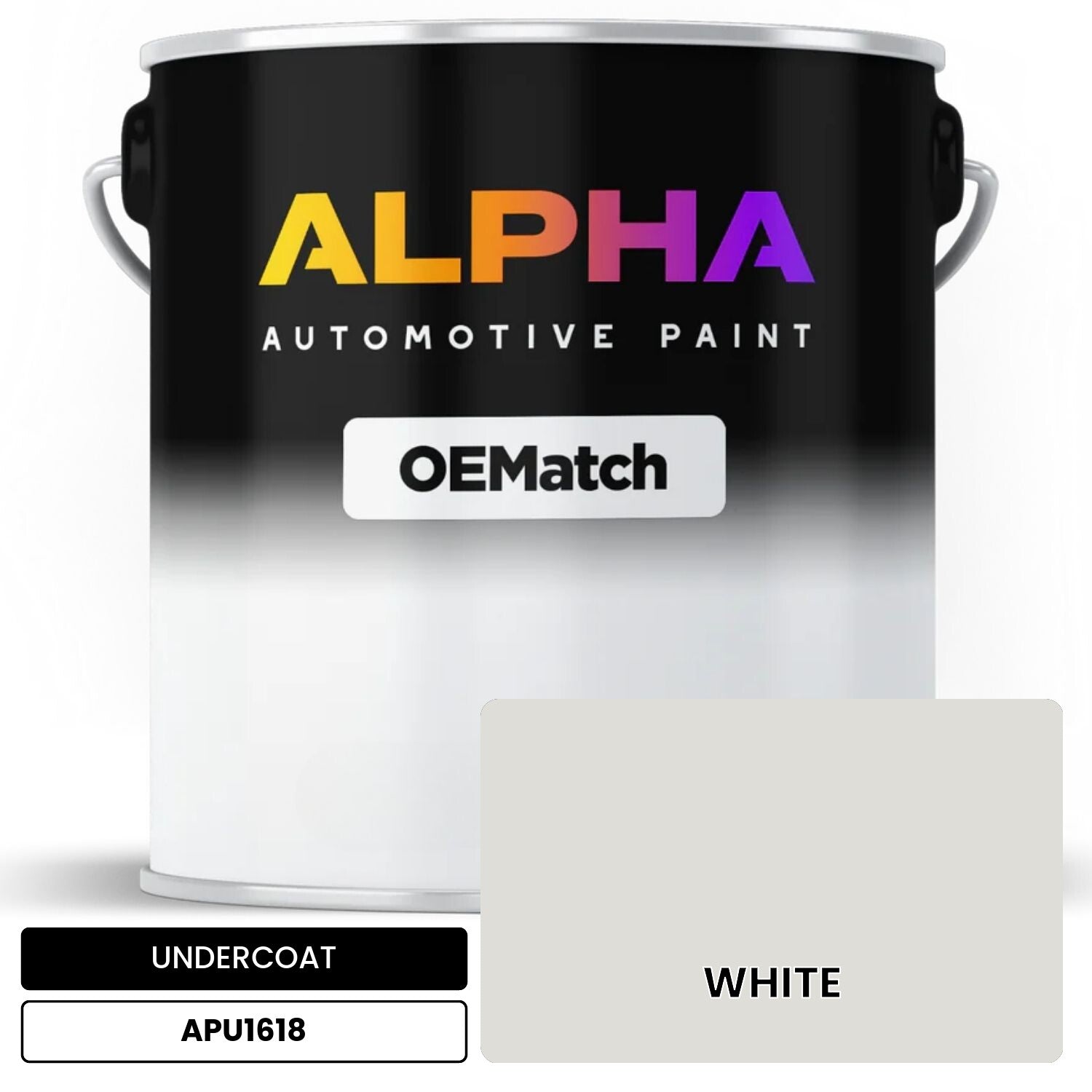 APAPU1618 WHITE OEMatch Automotive Undercoat