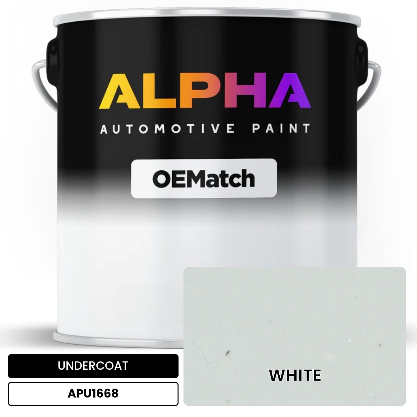 APAPU1668 WHITE OEMatch Automotive Undercoat