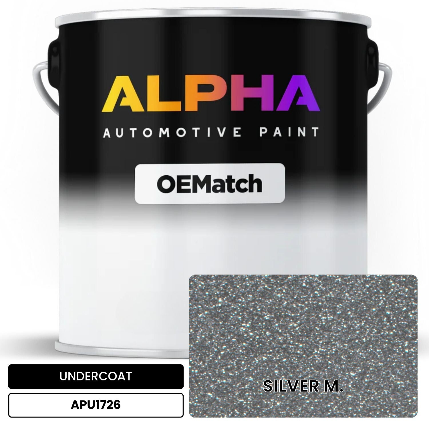 APAPU1726 SILVER M. OEMatch Automotive Undercoat