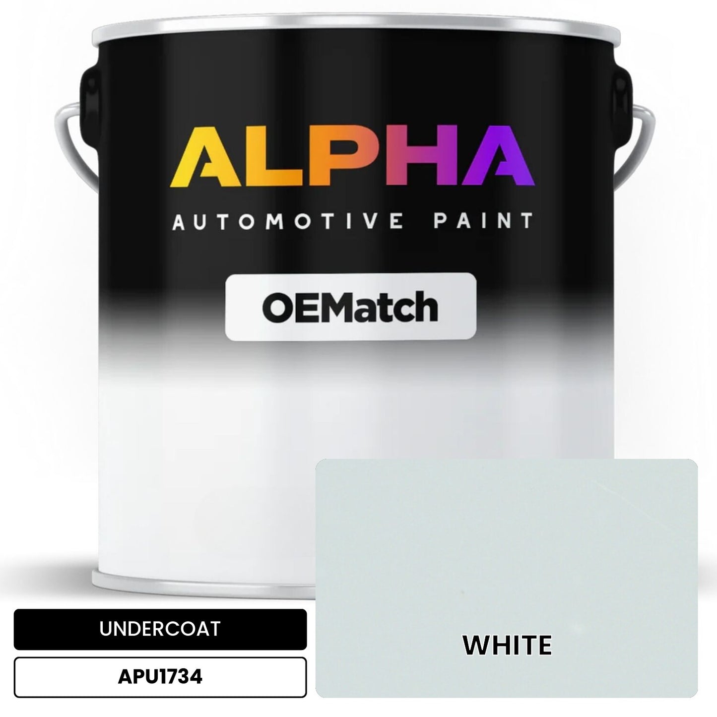 APAPU1734 WHITE OEMatch Automotive Undercoat