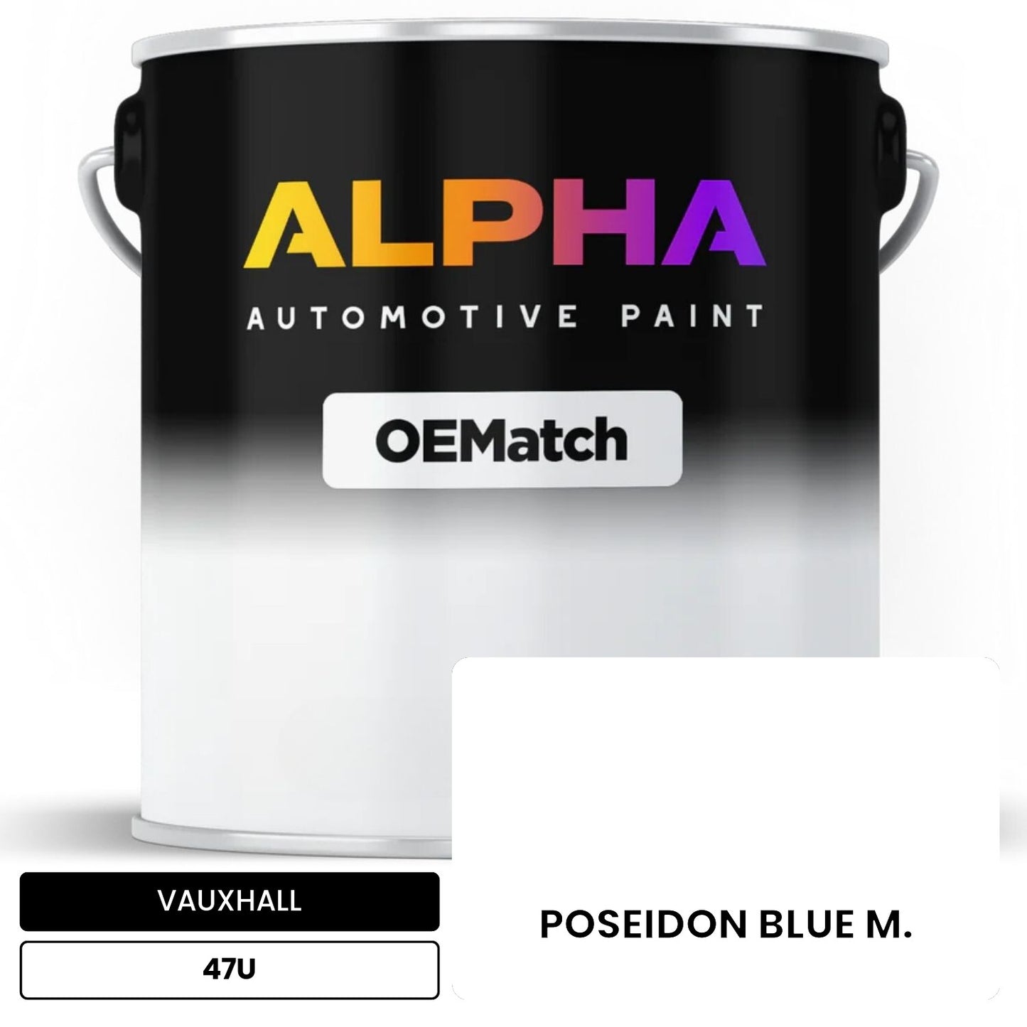 VAUXHALL POSEIDON BLUE M. 47U OEMatch Basecoat
