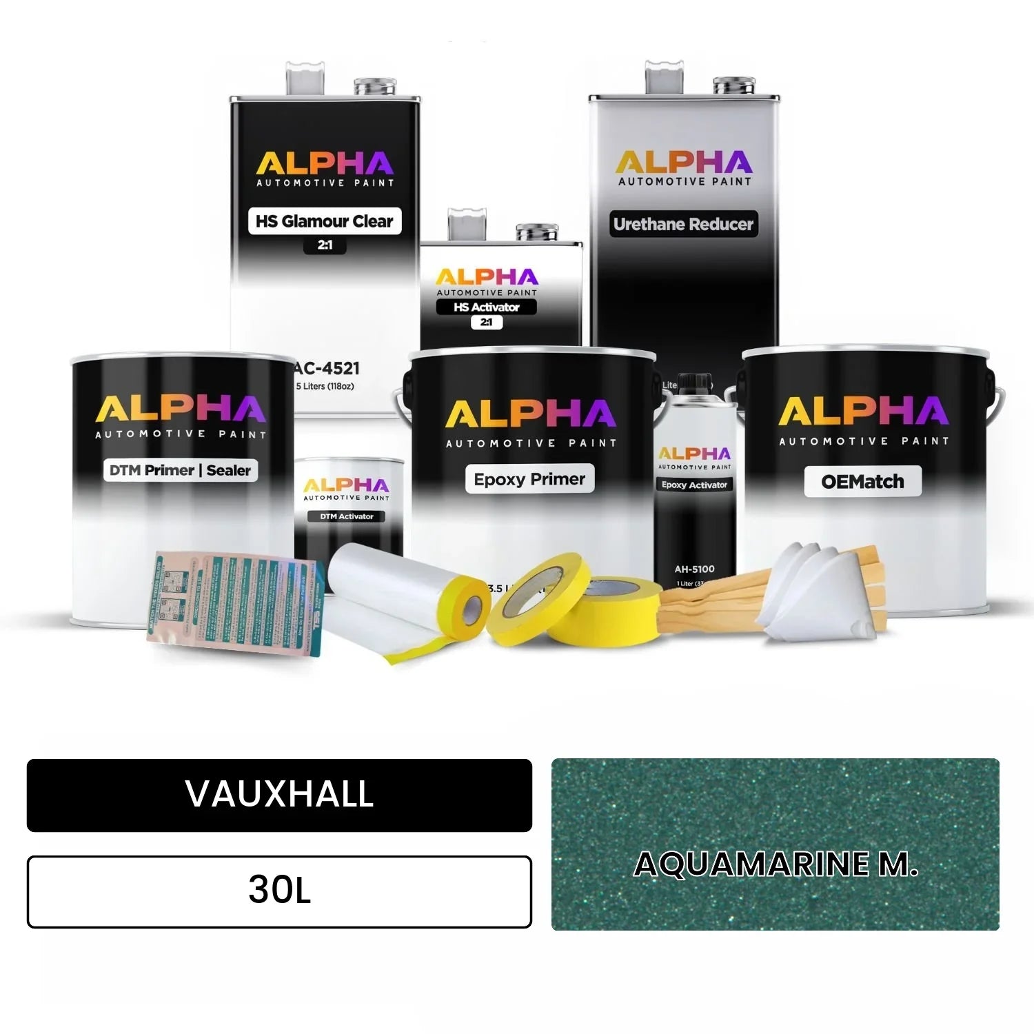 VAUXHALL AQUAMARINE M. 30L OEMatch Vehicle Paint Kit