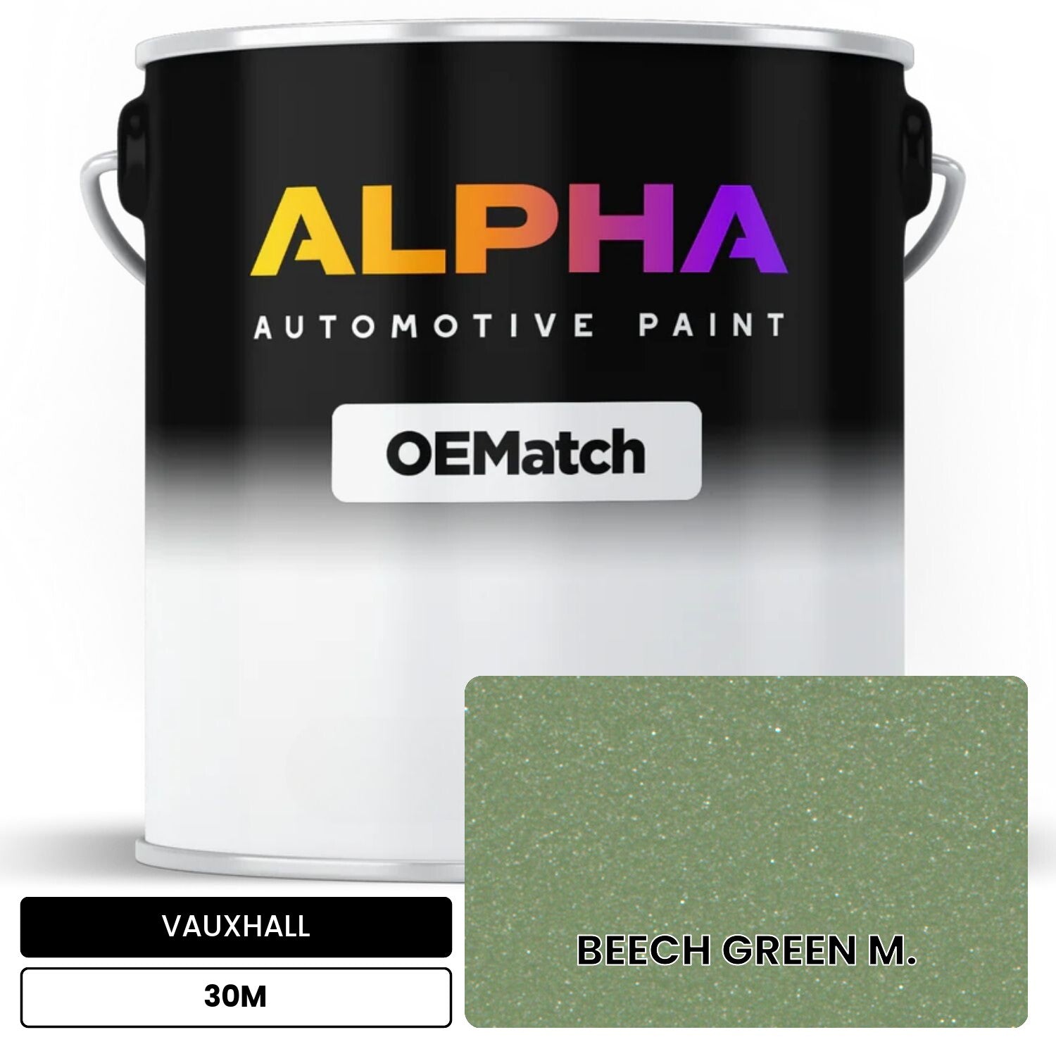 VAUXHALL BEECH GREEN M. 30M OEMatch Basecoat