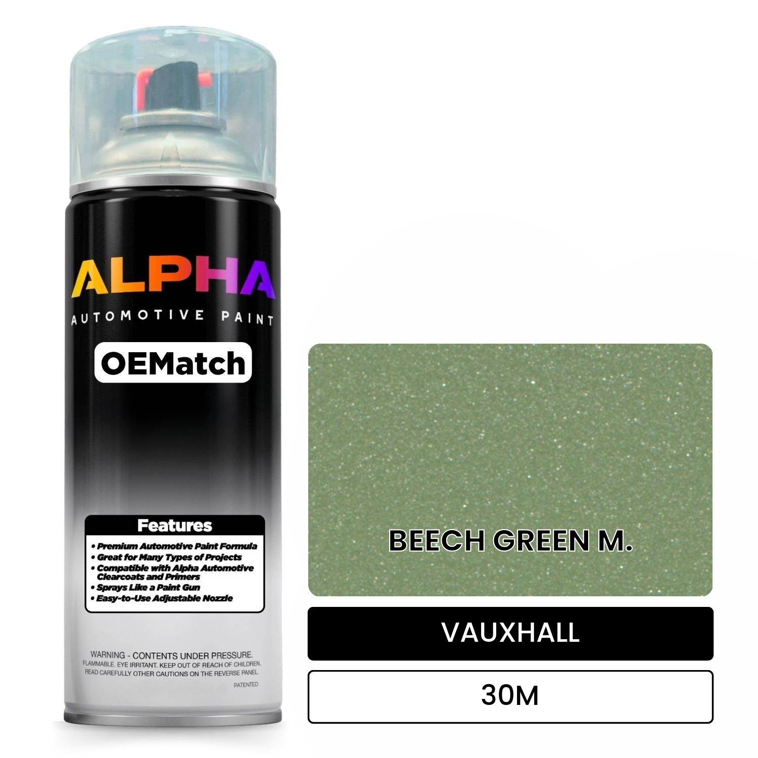 VAUXHALL BEECH GREEN M. 30M OEMatch Spraycan