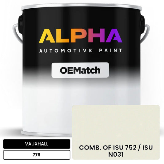 VAUXHALL COMB. OF ISU 752 / ISU N031 776 OEMatch Basecoat